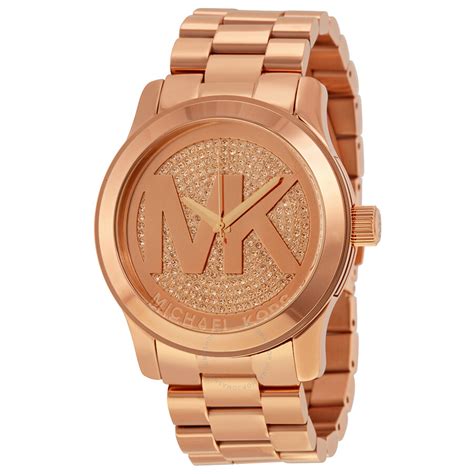 michael kors damen uhr rose|michael kors rose gold watch.